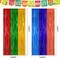 2 Pack Cinco De Mayo Fiesta Rainbow Backdrop Curtains – Metallic Fringe Tinsel Streamers (3.28 FT x 7.05 FT) – Mexican Party Decorations for Taco Party, Birthday, Carnival & Celebration Decor – Perfect for Mother's Day Card Making Displays